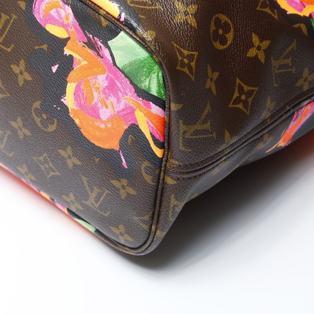Louis Vuitton 2008 Monogram Rose Neverfull MM M48683 Tote Bag, Brown, WS26662 - Picture 6 of 11